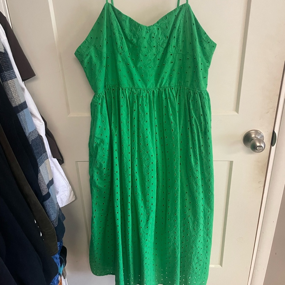 A New Day Green Dress (w/pockets)